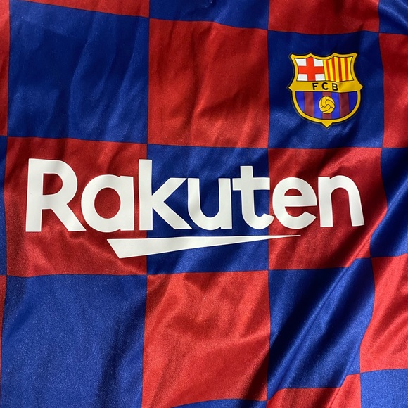 2019-2020 FC Barcelona Home Jersey - Red/Blue Checkered - Size “Men’s” Small - Picture 2 of 7